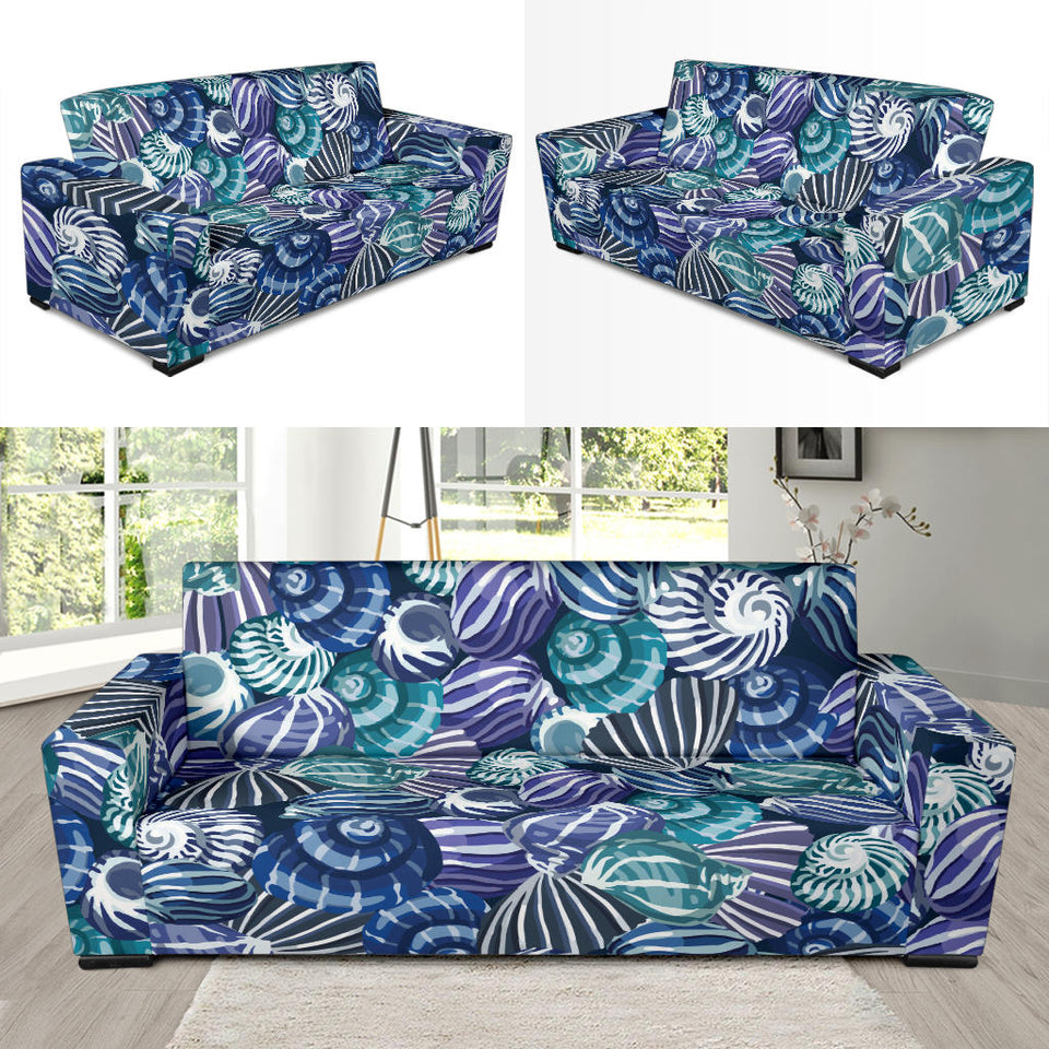 Shell Design Pattern Sofa Slipcover