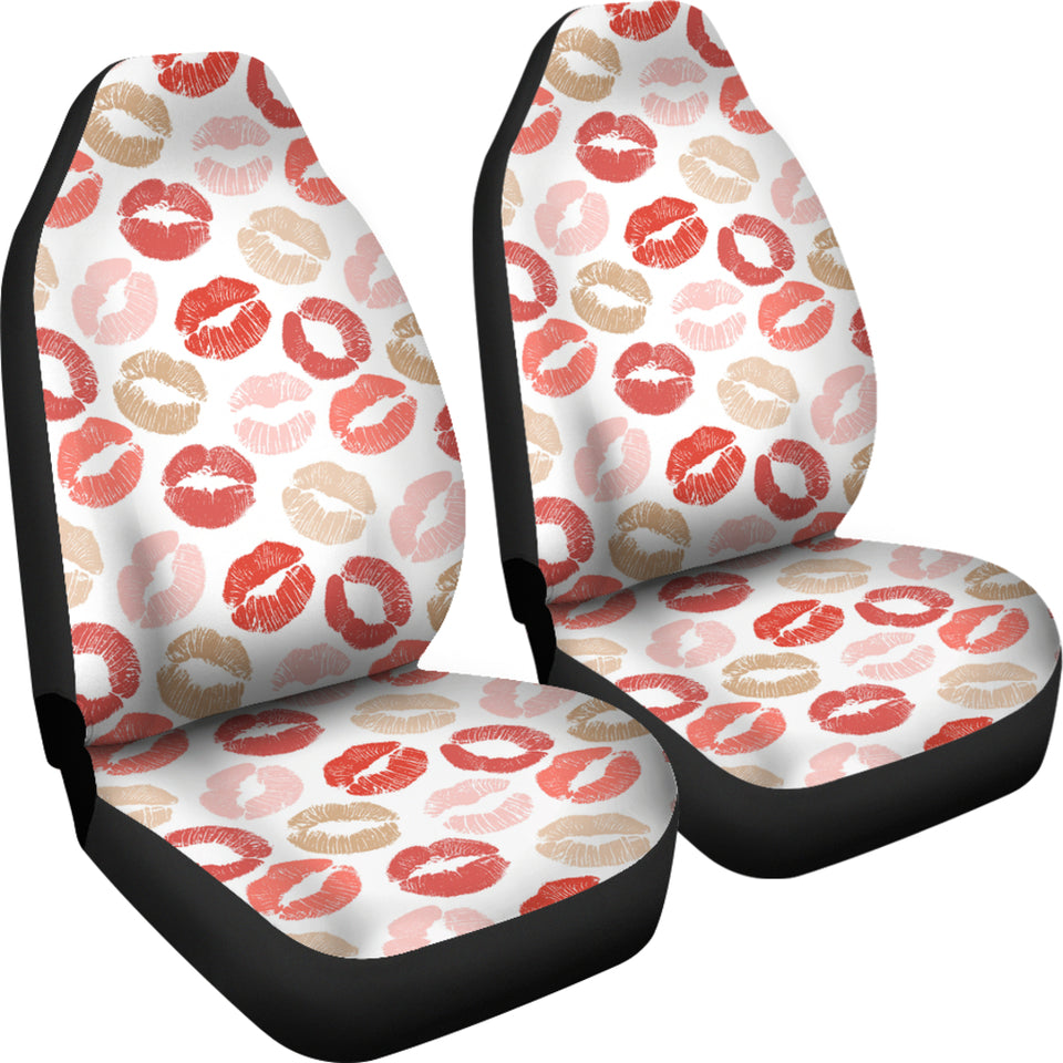 Lips Pattern Print Design 04 Universal Fit Car Seat Covers