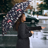 Deers Winter Christmas Pattern Umbrella