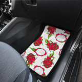 Dragon Fruits White Background Front And Back Car Mats
