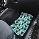 Hedgehog Pattern Print Design 03 Front Car Mats