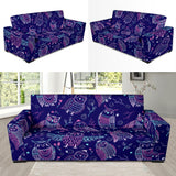 Cute Owls Pattern Boho Style Ornament Sofa Slipcover