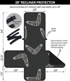 Hand drawn boomerang Australian aboriginal ornament Recliner Cover Protector