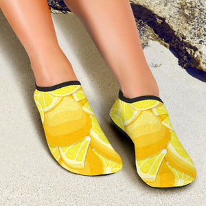 Lemon Pattern Aqua Shoes