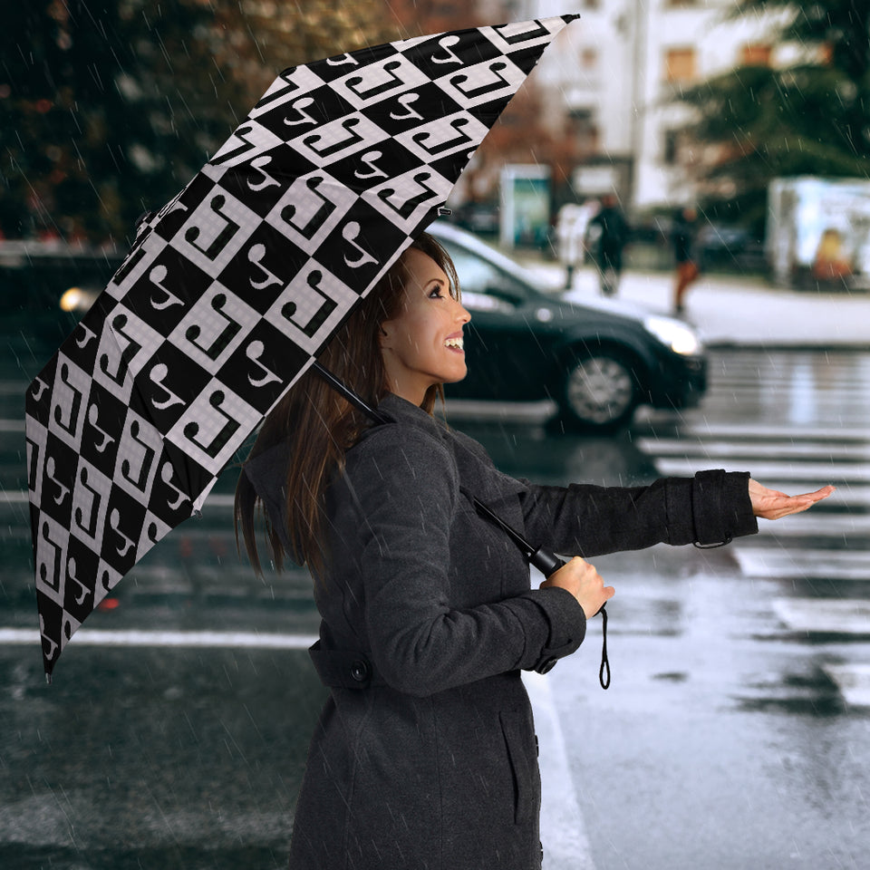 Music Notes Pattern Print Design 01 Umbrella