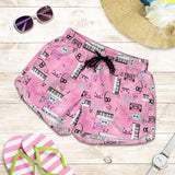 Piano Pattern Print Design 01 Women Shorts