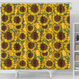 Sunflower Pattern Shower Curtain Fulfilled In US