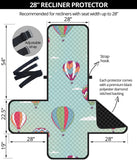 Hot Air Balloon design Pattern Recliner Cover Protector