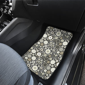 Gear Pattern Print Design 02 Front Car Mats