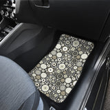 Gear Pattern Print Design 02 Front Car Mats