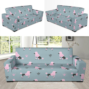 Poodle Dog Pattern Sofa Slipcover