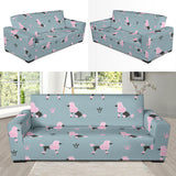 Poodle Dog Pattern Sofa Slipcover