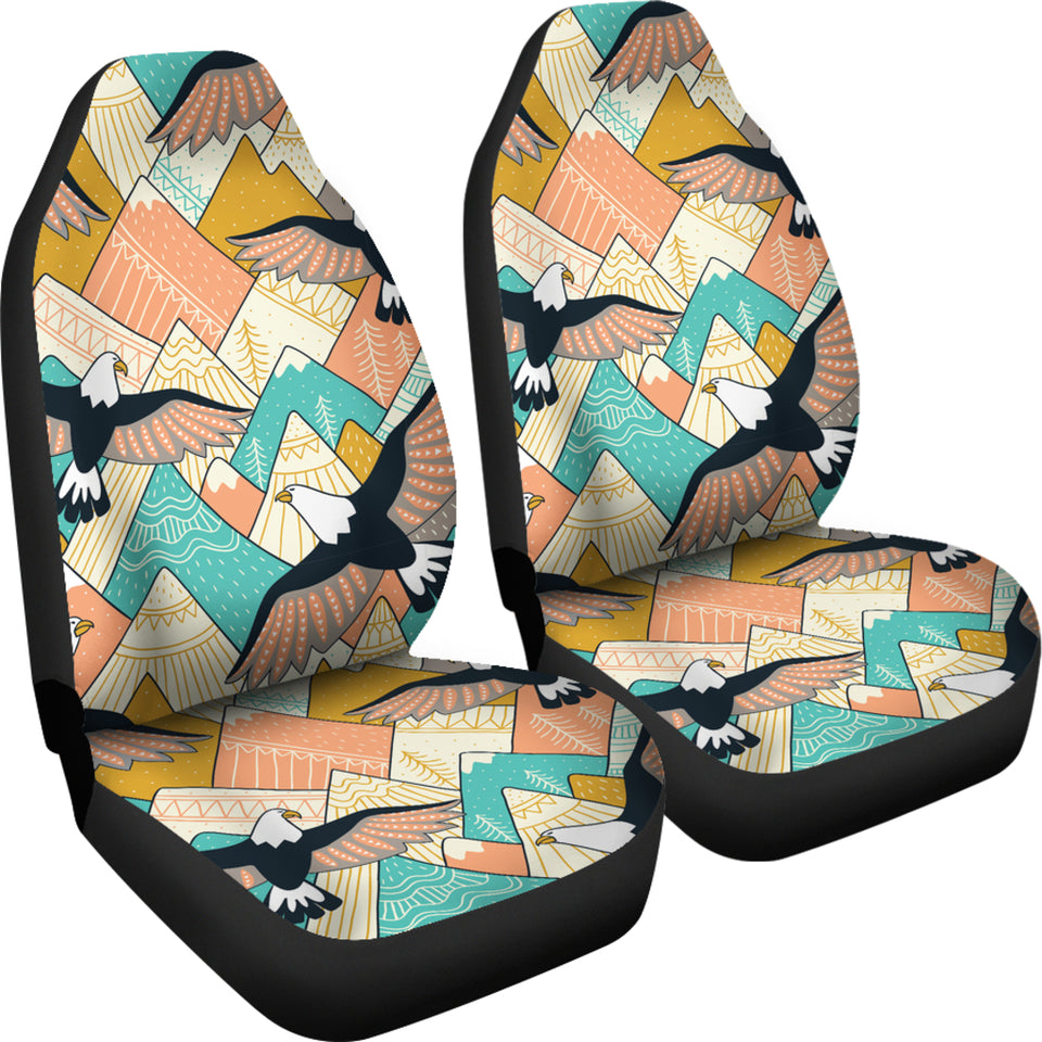 Eagle Pattern Print Design 02 Universal Fit Car Seat Covers