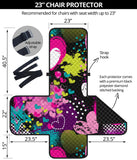 heart dot wave star creative design pattern Chair Cover Protector