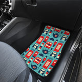 British Pattern Print Design 04 Front and Back Car Mats