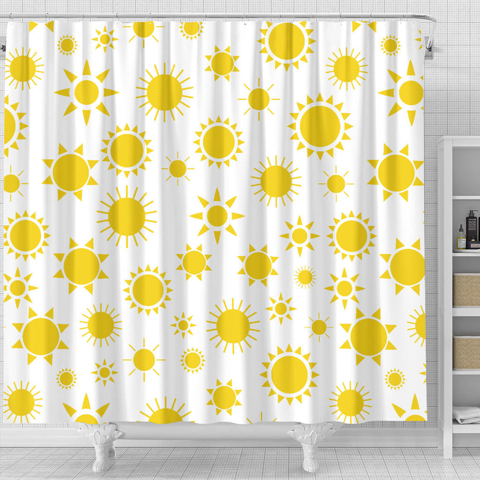 Sun Pattern Shower Curtain Fulfilled In US
