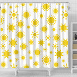 Sun Pattern Shower Curtain Fulfilled In US
