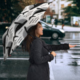 Black Whale Pattern Umbrella