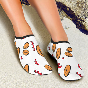 Peanuts Pattern Background Aqua Shoes