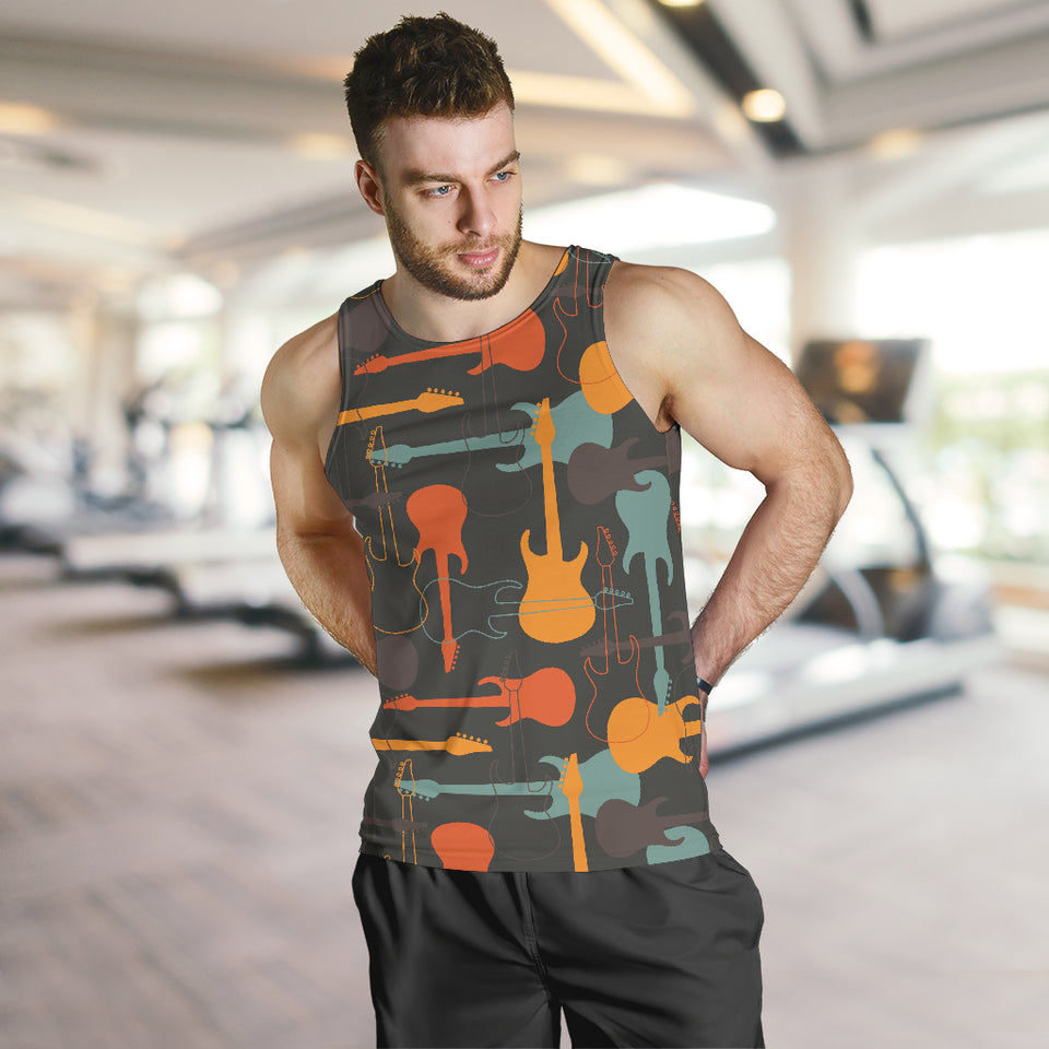 electric guitars pattern Men Tank Top