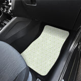 Cucumber Pattern Background Front And Back Car Mats