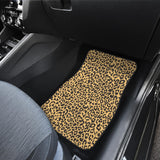 Leopard Skin Print Front Car Mats