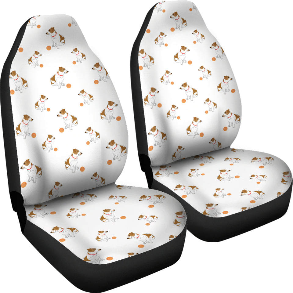 Jack Russel Pattern Print Design 05 Universal Fit Car Seat Covers