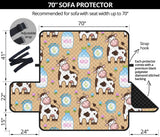 Cow bottle of milk pattern Sofa Cover Protector