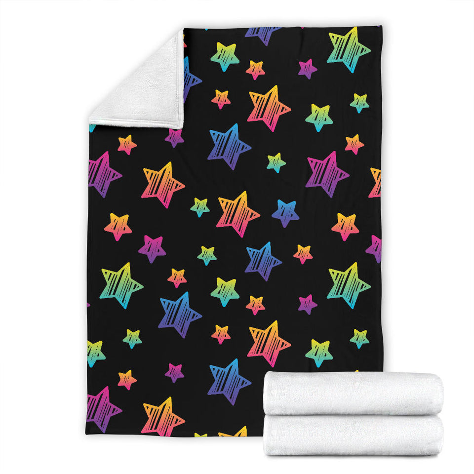 Colorful Star Pattern Premium Blanket