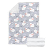 Sweet Dreams Sheep Pattern Premium Blanket