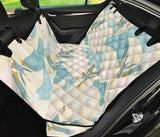 Bonsai Bamboo Stork Japanese Pattern Cream Theme Dog Car Seat Covers