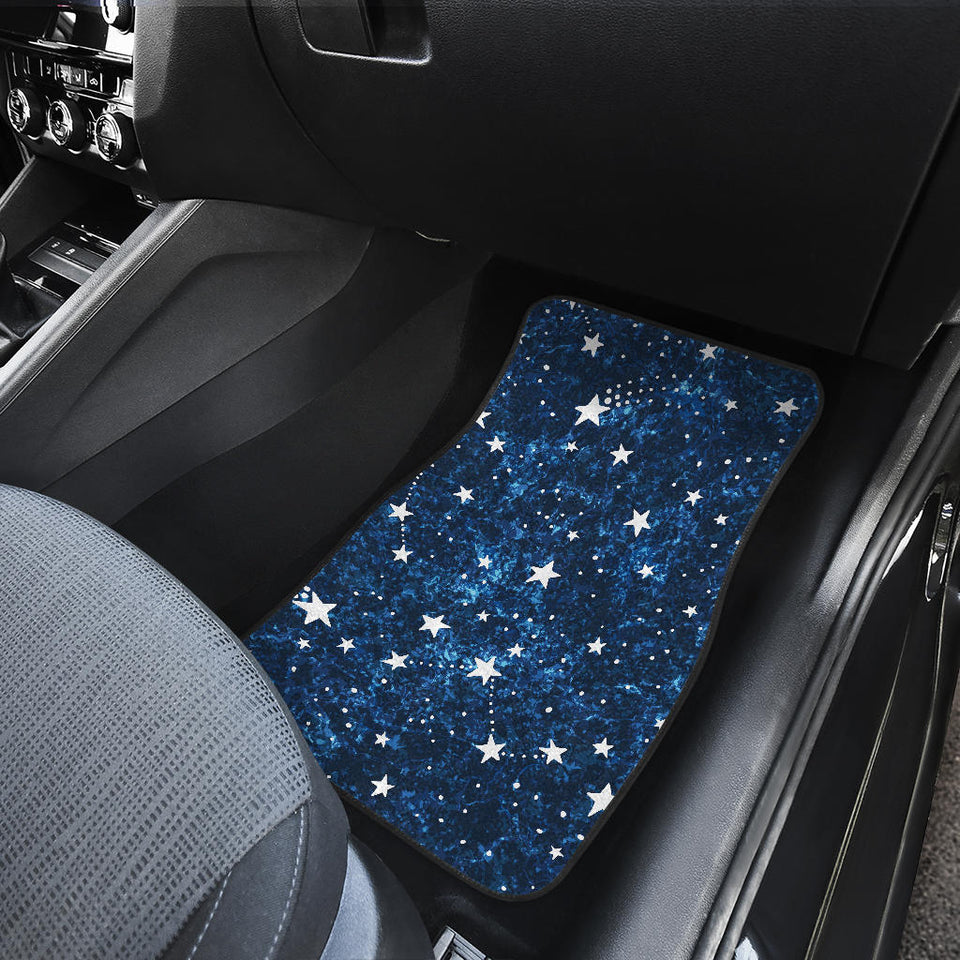 Night Sky Star Pattern Front Car Mats