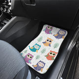 Cute Owl Pattern Front And Back Car Mats
