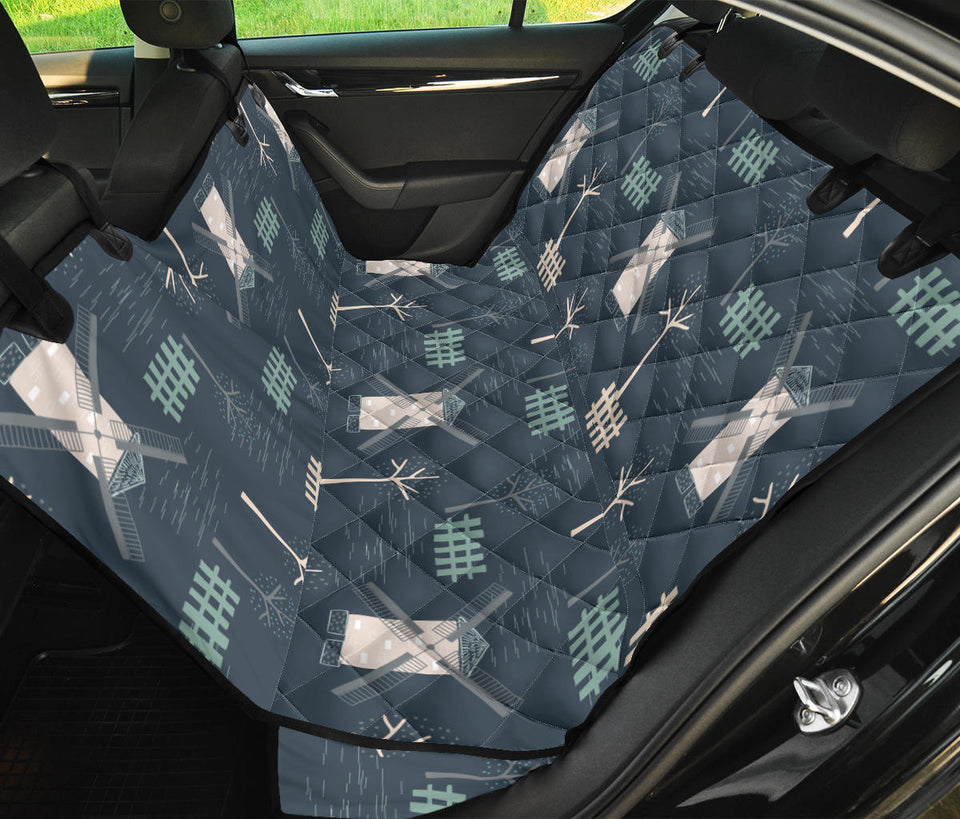 Windmill Tree Pattern Dog Car Seat Covers