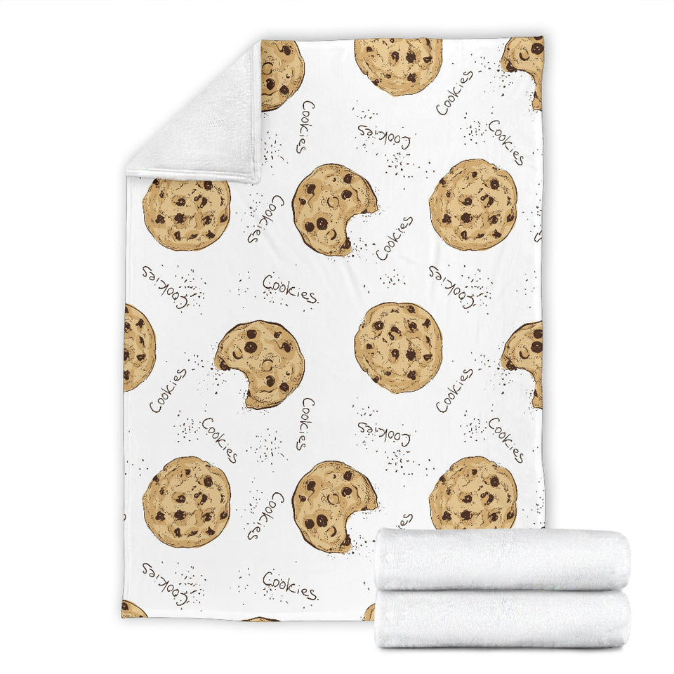 Sketch Style Cookie Pattern Premium Blanket