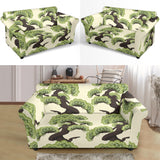 Bonsai Pattern Loveseat Couch Slipcover