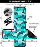 Dolphin sea pattern Recliner Cover Protector