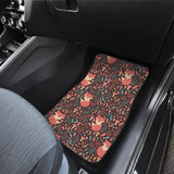Fox Leaves Mushroom Pattern Front Car Mats