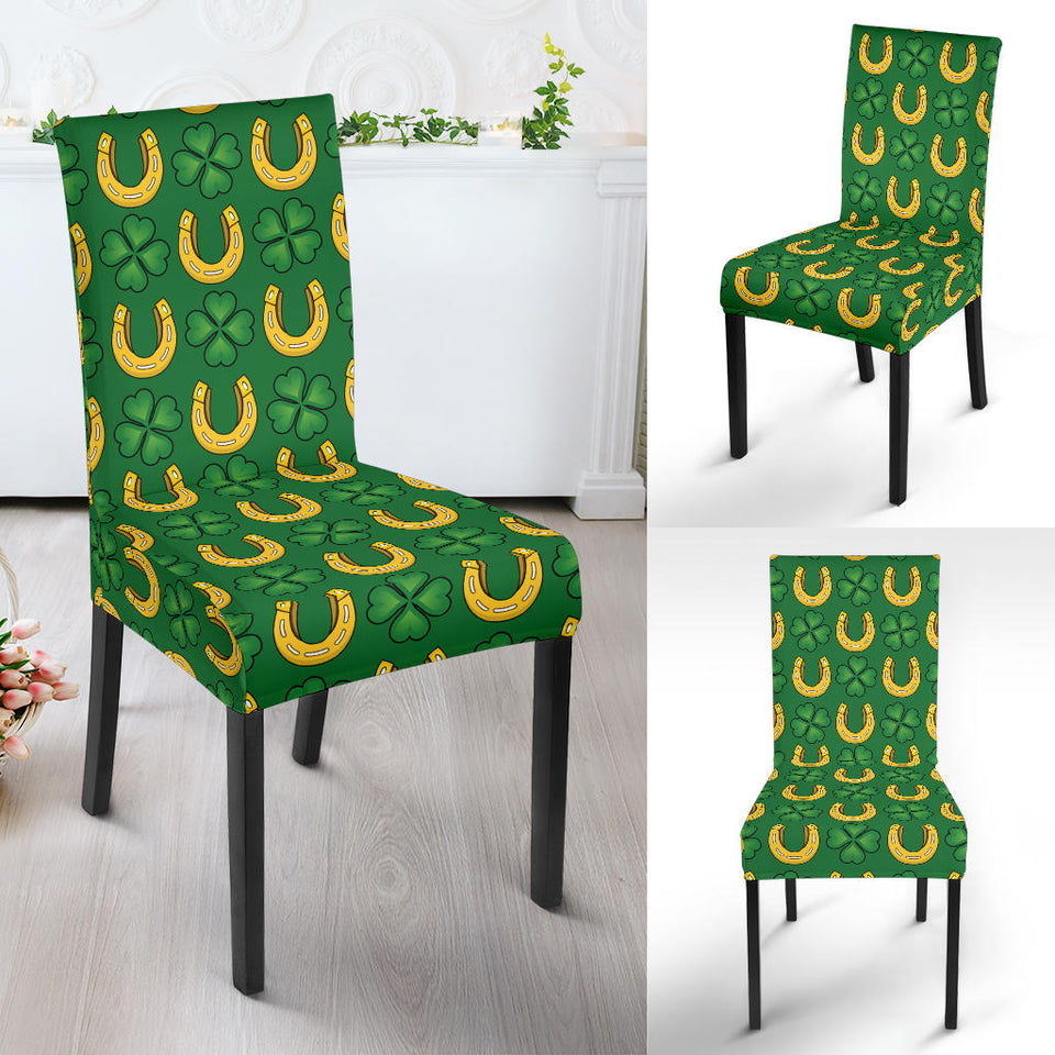 Horseshoes Pattern Print Design 05 Dining Chair Slipcover