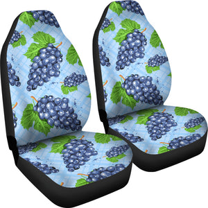 Watercolor Grape Pattern Universal Fit Car Seat Covers