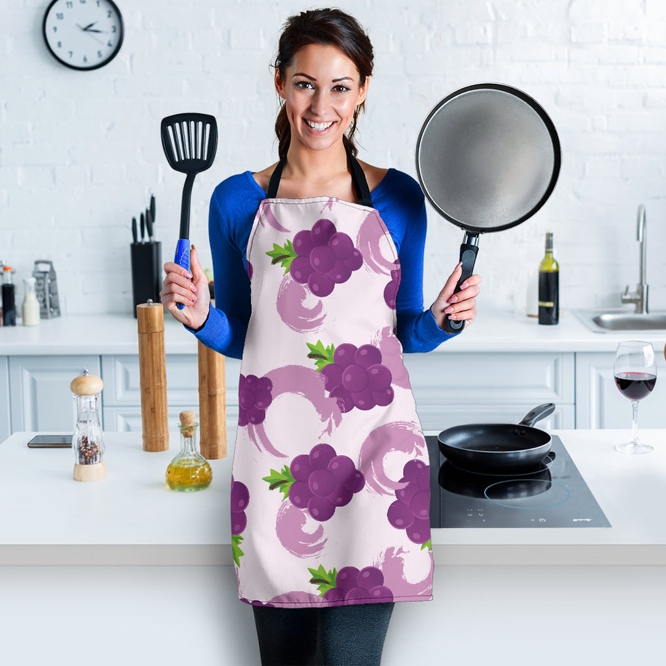 Cute Grape Pattern Adjustable Apron