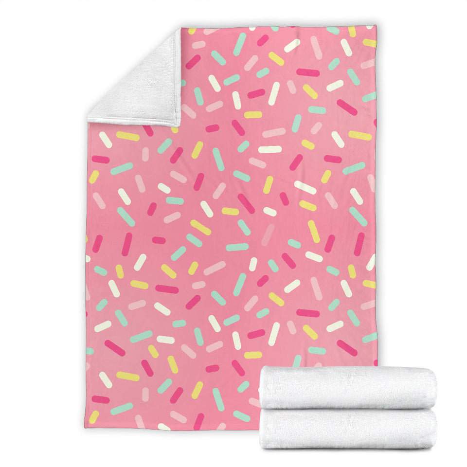 Pink Donut Glaze Candy Pattern Premium Blanket