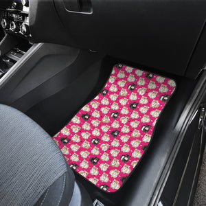 Guinea Pig Pattern Print Design 01 Front Car Mats