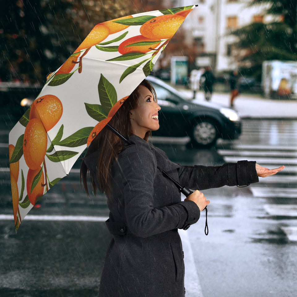Oranges Pattern Background Umbrella