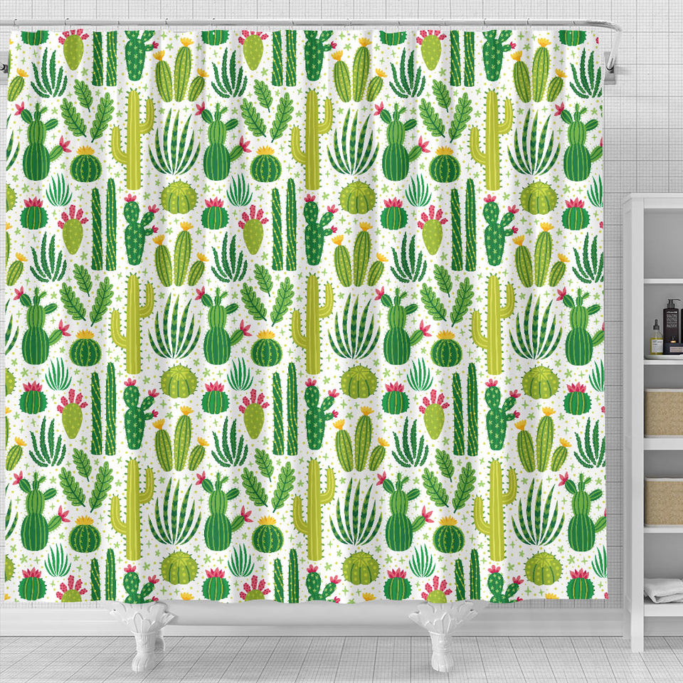 Cactus Pattern Shower Curtain Fulfilled In US