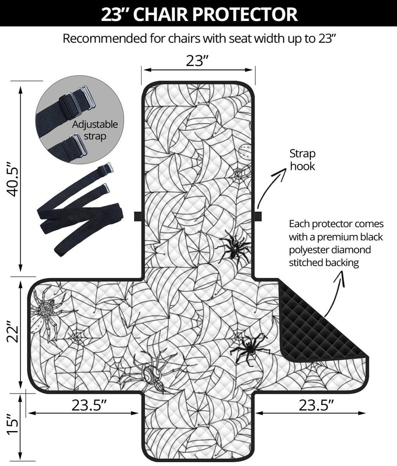 Spider web cobweb pattern Chair Cover Protector