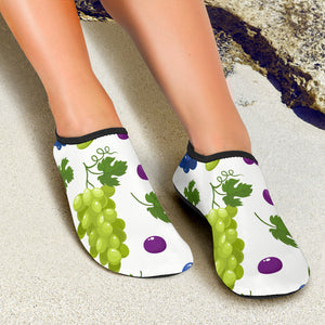 Grape Pattern Aqua Shoes