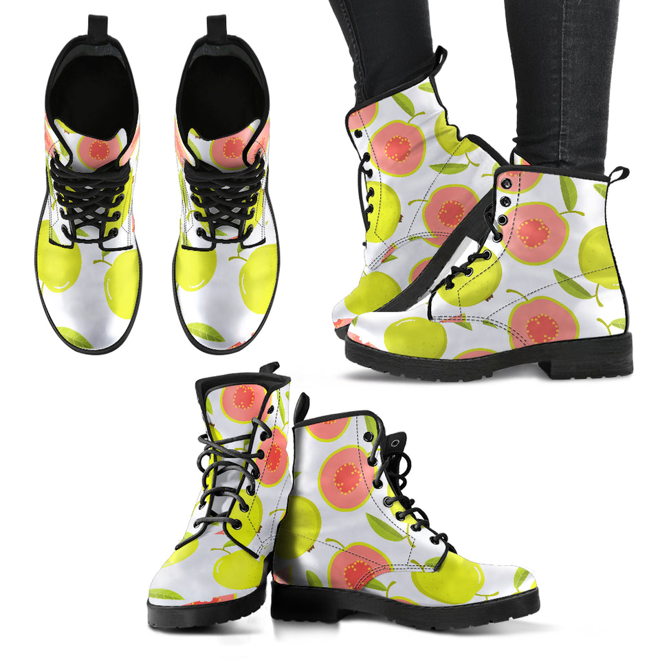 Guava Pattern Leather Boots