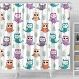 Cute Owl Pattern Shower Curtain Fulfilled In US