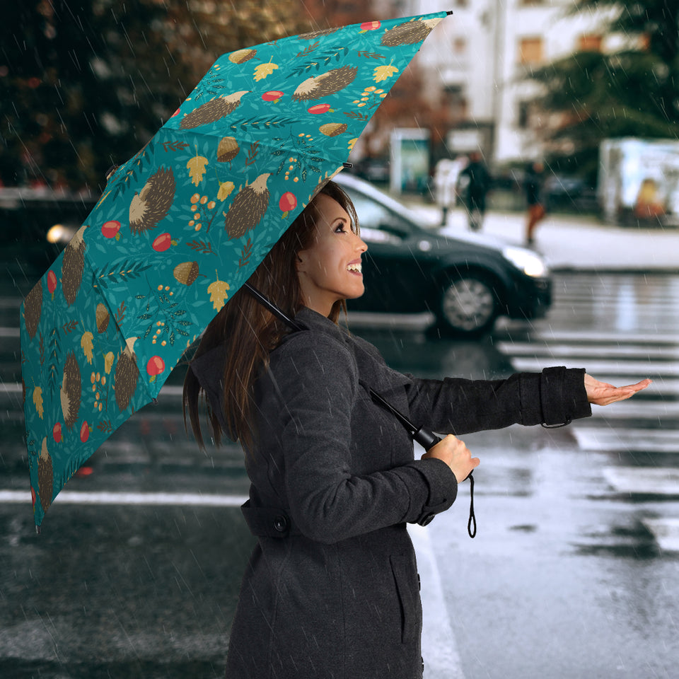 Hedgehog Pattern Print Design 01 Umbrella